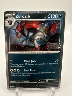 [SWIRL] Zoroark White Flare Stamped Promo 062/086 Cosmos Holo - Pokemon - WHT - Image 2