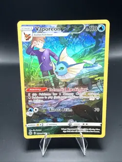 Pokemon TCG Vaporeon TG02/TG30 Swsh09: Brilliant Stars Trainer Gallery Holo E - Image 1