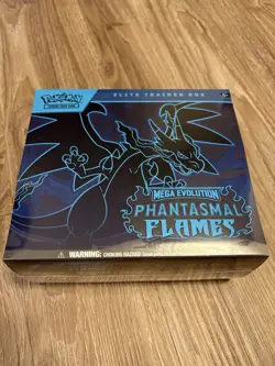 Pokemon Mega Evolution Phantasmal Flames Elite Trainer Box Mega Charizard X TCG - Image 1