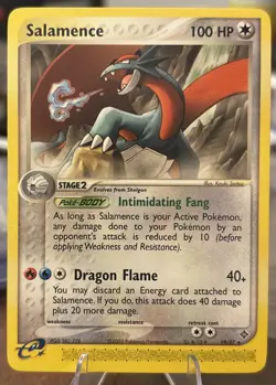 Salamence 19/97 Dragon Regular NM Pokemon TCG E Reader - Image 1