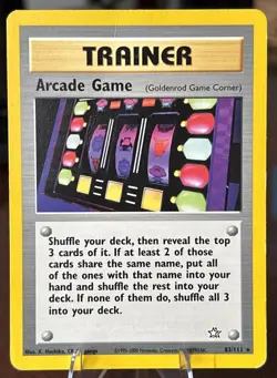 Arcade Game (Goldenrod Game Corner) 83/111 Neo Genesis Regular MP Pokemon TCG - Image 1