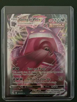 Pokemon Gengar VMAX 157/264 Swsh08: Fusion Strike Single Strike Ultra Rare Holo - Image 1