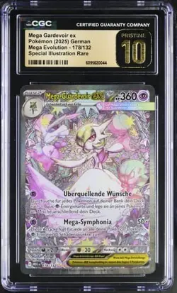 Mega Guardevoir Gardevoir Ex Alt Art 178/132 Pokemon DE no PSA CGC Pristine 10 - Image 1
