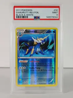 Samurott - Reverse Holo - Black & White - 32/114 POKEMON 2011 - PSA 9 - Image 1