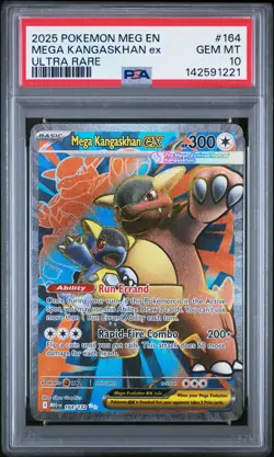 2025 POKEMON MEG EN-MEGA EVOLUTION ULTRA RARE #164 MEGA KANGASKHAN EX PSA 10 - Image 1