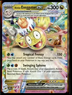 2024 Pokemon Surging Sparks Alolan Exeggutor ex Double Rare #133 - Image 1