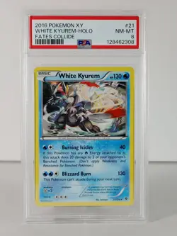 White Kyurem - Holo - XY Fates Collide - 21/124 - POKEMON 2016 - PSA 8 - Image 1