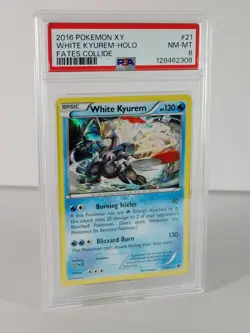 White Kyurem - Holo - XY Fates Collide - 21/124 - POKEMON 2016 - PSA 8 - Image 2