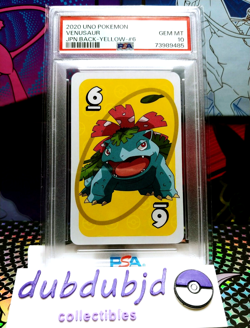 2020 PSA 10 Pokemon Venusaur Uno Yellow Back Japanese Gem Mint - Image 1