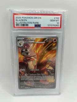 Pokemon Blaziken Destined Rivals Illustration Rare #192 PSA 10 Gem Mint - Image 1
