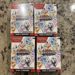 Lot of (4) Pokemon Prismatic Evolutions Booster Bundle Boxes Sealed - Image 1
