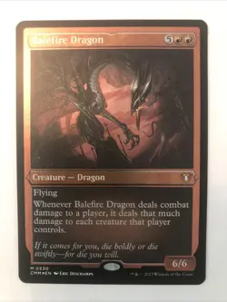 Balefire Dragon MTG Commander Master Etched Foil NM #530 - Image 1
