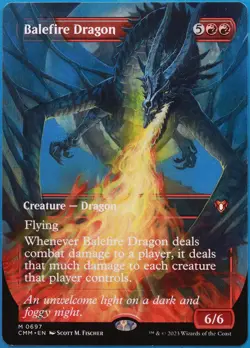 Balefire Dragon (Borderless) Commander Masters NM (509751) ABUGames - Image 1