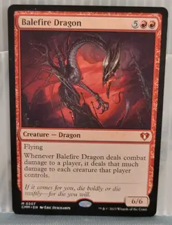 Mtg BALEFIRE DRAGON NM Commander Masters 0207 -Argo- - Image 1