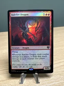 MTG Magic the Gathering Balefire Dragon 207 Commander Masters NM FOIL - Image 1