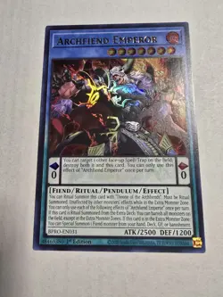 Archfiend Emperor 1st Edition Ultra Rare BPRO-EN031 Yu-Gi-Oh! - Image 1