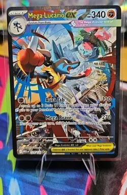 Pokemon TCG Mega Lucario EX 179/132 Mega Evolution SIR. Near Mint. - Image 1