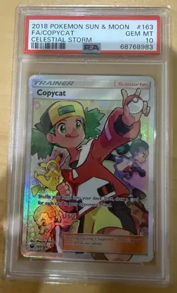 2018 Pokemon Sun & Moon Celestial Storm #163 FA/CopyCat Celestial Storm PSA 10 - Image 1