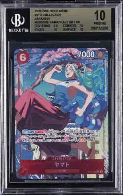 2025 ONE PIECE ANIME 25TH COLLECTION JPN ALT ART SR #EB02006 YAMATO BGS 10 - Image 1