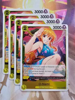 4x One Piece TCG Nami OP06-101 Wings of the Captain ENGLISH NM x4 - Image 1