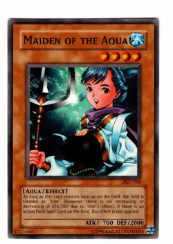 Yugioh- 1X Maiden of the Aqua - Common - Unlimited - PGD-008 - Light Play - Image 1