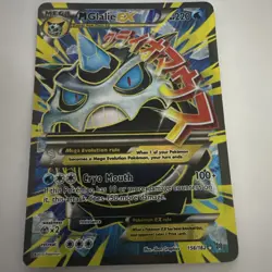 Pokemon Mega M Glalie EX Full Art Holo Rare Card 156/162 XY Breakthrough - Image 1