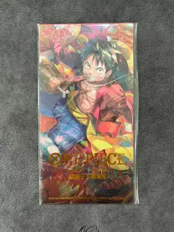 ONE PIECE Card Game 1x Monkey D. Luffy P-001 Chinese New Year Promo Card Sealed - Image 1