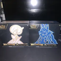 Pokemon TCG: Pokemon Center Mega Evolutions ETB Lucario + Gardevoir - Image 1