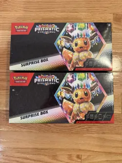 LOT OF 2 - FACTORY SEALED Pokemon TCG Prismatic Evolutions Surprise Box NEW - Image 1