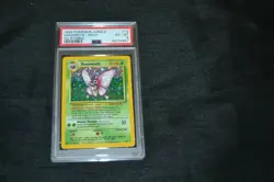 Holo Foil Venomoth # 13/64 No Symbol Error Jungle Set Pokemon Cards PSA 6 EX-MT - Image 3
