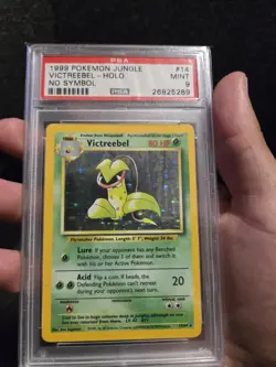 PSA 9 1999 Pokemon Game Base Set Jungle Victreebel No Symbol Error Card #14/64 - Image 1