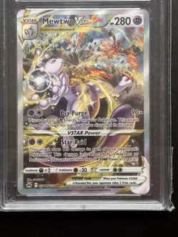 Pokemon TCG Mewtwo VSTAR GG44/GG70 Crown Zenith Galarian Gallery Holo Ace 9 - Image 3