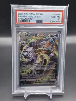 Mewtwo VSTAR GG44/GG70 Crown Zenith: Galarian Gallery Holo PSA 10 Pokemon - Image 1