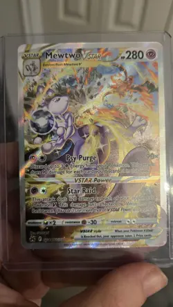 Mewtwo VSTAR Crown Zenith Galarian Gallery Holo Rare GG44/GG70 Pokemon - Image 2