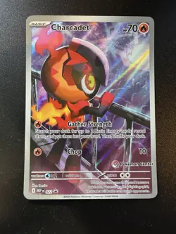 Pokemon Charcadet Pokemon Center Stamped Black Star Promo Holo Near Mint 022 - Image 1