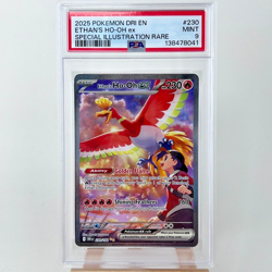 2025 POKEMON DESTINED RIVALS SPECIAL ILLUSTRATION RARE ETHAN'S HO-OH EX PSA 9 - Image 1