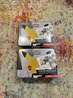 Pokemon 25th Anniversary Celebrations Collector’s Chest Lunch Box Lot Of 2 - Image 1