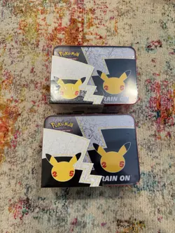 Pokemon 25th Anniversary Celebrations Collector’s Chest Lunch Box Lot Of 2 - Image 3
