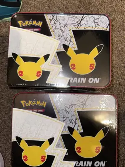 Pokemon 25th Anniversary Celebrations Collector’s Chest Lunch Box Lot Of 2 - Image 1