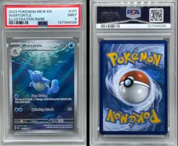 Wartortle # 171 PSA 9 - IR Pokemon TCG Illustration Rare - 2023 Mew EN 151 MINT - Image 1