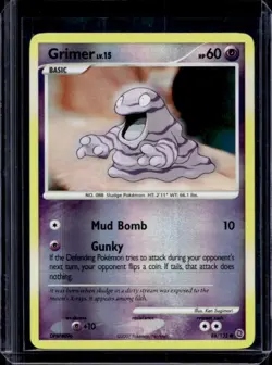 2007 Pokemon Diamond & Pearl Secret Wonders Grimer Reverse Holo #88/132 - Image 1