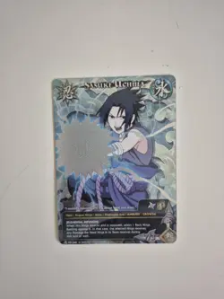 Naruto CCG TCG Sasuke Uchiha Full Art Foil Promo Card LP PR-068 Shonen Jump - Image 1