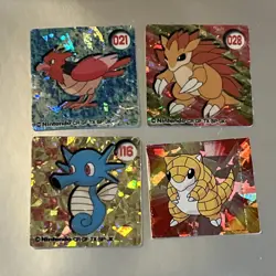 Pokemon 151 Mini GB Pocket Cards 1997 Nintendo Japanese Holo Lot Of 4 - Image 1