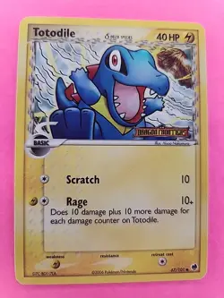 Totodile Reverse Holo Ex Dragon Frontiers Pokemon Card WOTC NM - Image 1