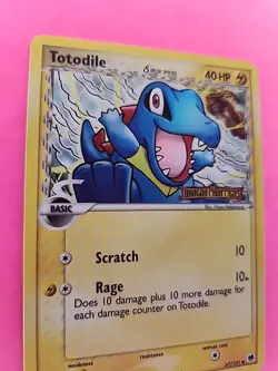 Totodile Reverse Holo Ex Dragon Frontiers Pokemon Card WOTC NM - Image 2