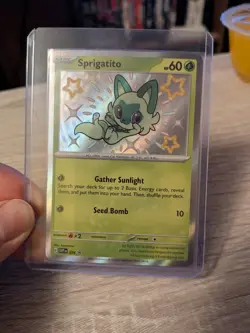 Sprigatito Pokemon Promo Shiny Card 076 Black Star Promo - Image 1
