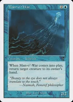 Man-o'-War Battle Royale PLD Blue Common MAGIC THE GATHERING CARD ABUGames - Image 1