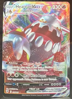 Pokemon TCG Heatran VMAX 026/189 Swsh10: Astral Radiance Full Art Holo Card - Image 1