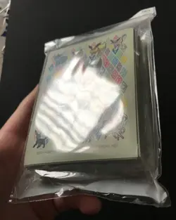 Eevee Prismatic Sleeves X65 Holds Pokemon Cards Pokemon Centre 2021 Center NEW - Image 4