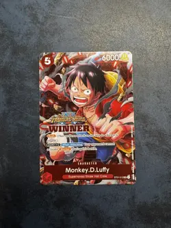 ST01-012 Monkey D Luffy Winner Promo Alt Art One Piece Card Game TCG - Image 1